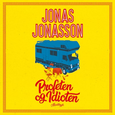 Profeten og idioten – omslag til lydbogen af Jonas Jonasson
