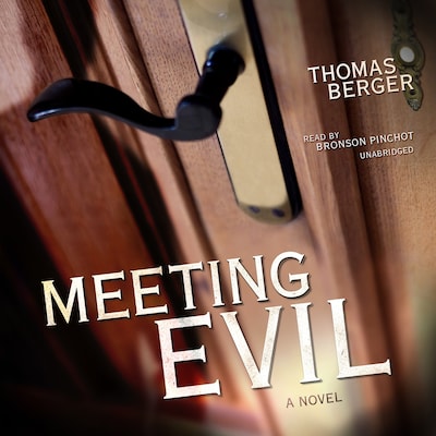 Meeting Evil – omslag til lydbogen af Thomas Berger