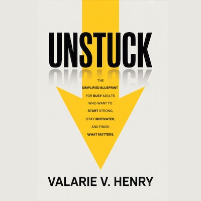 Unstuck – omslag til lydbogen af Valarie V. Henry