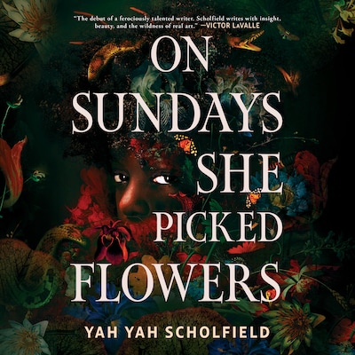 On Sundays She Picked Flowers – okładka audiobooka, autor Yah Yah Scholfield
