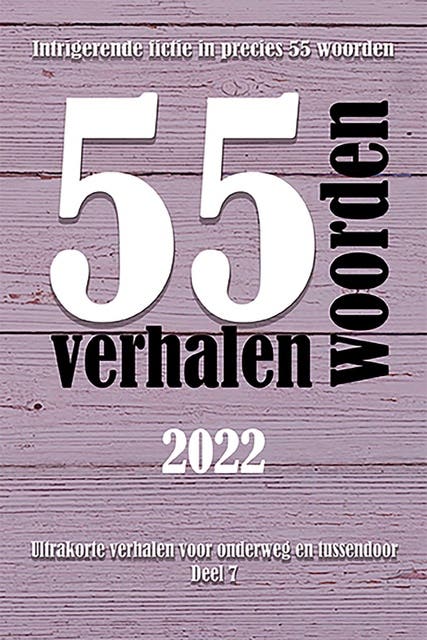 55 woordenverhalen 2022: Intrigerende fictie in precies 55 woorden – omslag van het luisterboek