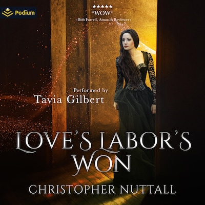 Love's Labor's Won – omslag til lydbogen af Christopher G. Nuttall