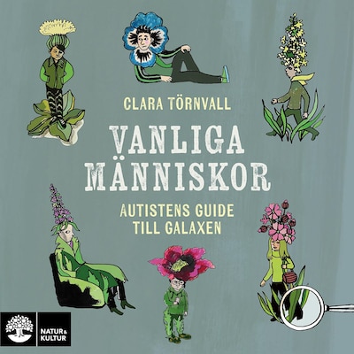 Vanliga människor : autistens guide till galaxen – omslag till ljudboken av Clara Törnvall