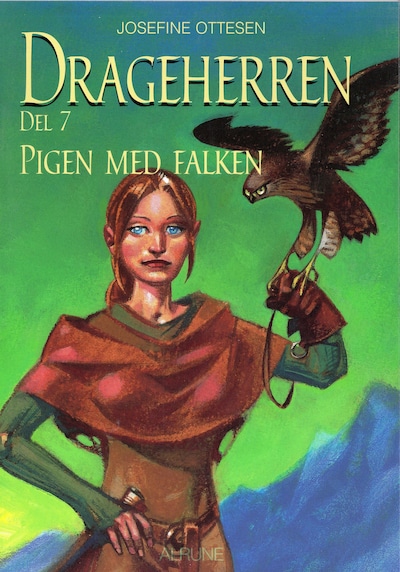 Drageherren Bind 7 Pigen med falken – omslag til lydbogen af Josefine Ottesen
