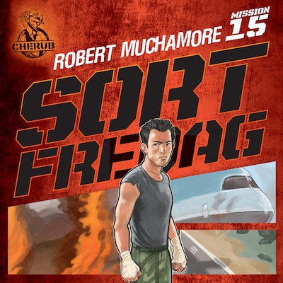 Cherub 15 - Sort fredag – omslag til lydbogen af Robert Muchamore
