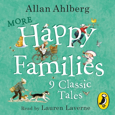 More Happy Families: 9 Classic Tales – omslag til lydbogen af Allan Ahlberg