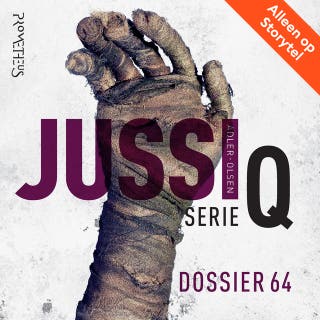 Dossier 64 (Vlaams gesproken) – omslag van het luisterboek van Jussi Adler-Olsen