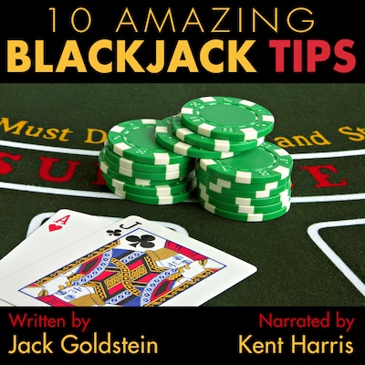 10 Amazing Blackjack Tips – omslag til lydbogen af Jack Goldstein