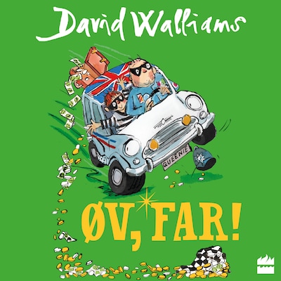Øv, Far! – omslag til lydbogen af David Walliams