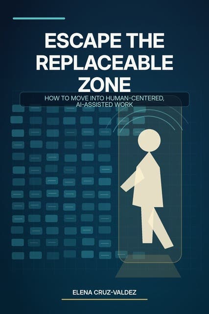 Escape the Replaceable Zone: How to Move Into Human-Centered, AI-Assisted Work – omslag til lydbogen af Elena Cruz Valdez