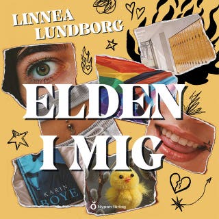 Elden i mig – omslag till ljudboken av Linnea Lundborg