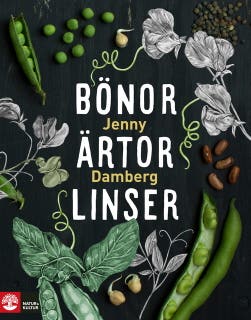 Bönor, ärtor & linser – omslag till ljudboken av Jenny Damberg