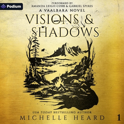 Visions & Shadows – omslag til lydbogen af Michelle Heard