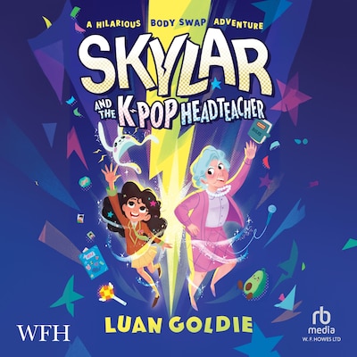 Skylar and the K-pop Headteacher – omslag til lydbogen af Luan Goldie