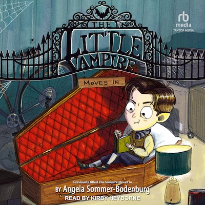 The Little Vampire Moves In – omslag til lydbogen af Angela Sommer-Bodenburg