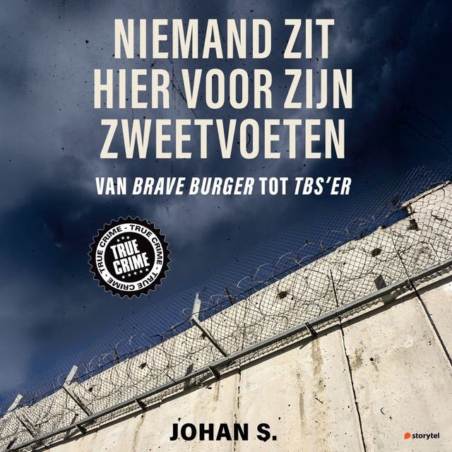 Niemand zit hier voor zijn zweetvoeten – omslag van het luisterboek van Johan S.