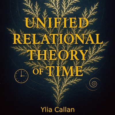 Unified Relational Theory of Time – omslag til lydbogen af Ylia Callan