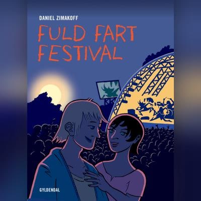 Fuld fart festival – omslag til lydbogen af Daniel Zimakoff