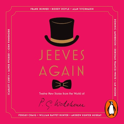 Jeeves Again – omslag til lydbogen af P. G. Wodehouse, Frank Skinner, Roddy Doyle