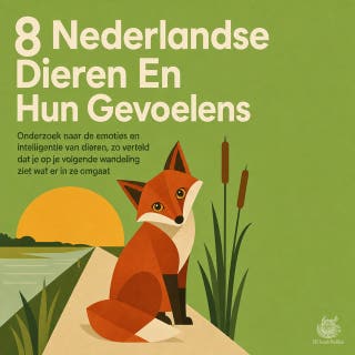 8 Nederlandse Dieren En Hun Gevoelens: Onderzoek Naar De Emoties En Intelligentie Van Dieren, Zo Verteld Dat Je Op Je Volgende Wandeling Ziet Wat Er in Ze Omgaat – omslag van het luisterboek van Het Levende Wereldhuis