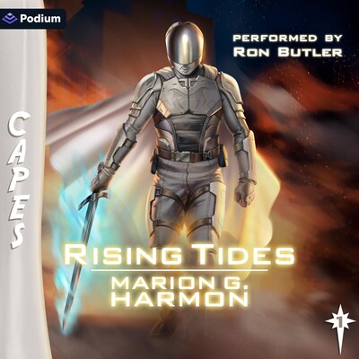 Rising Tides – omslag til lydbogen af Marion G. Harmon