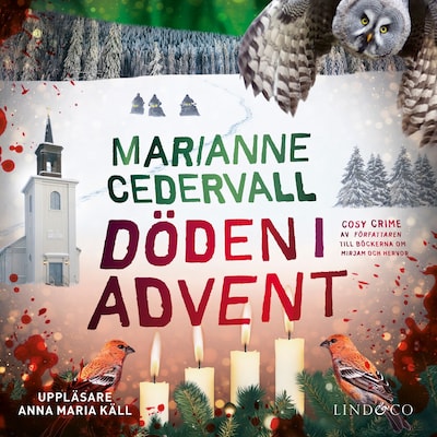 Döden i advent – omslag till ljudboken av Marianne Cedervall