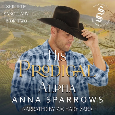 His Prodigal Alpha – omslag til lydbogen af Anna Sparrows