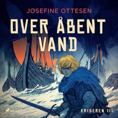 Krigeren 3. Over åbent vand – omslag til lydbogen af Josefine Ottesen