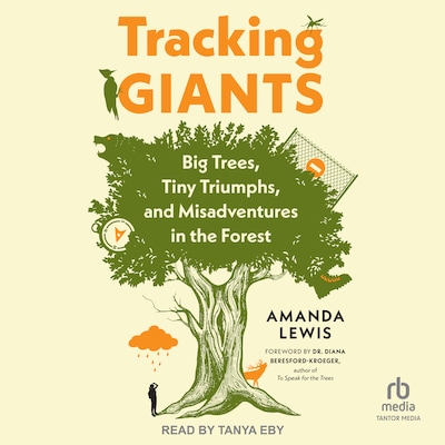 Tracking Giants – omslag til lydbogen af Amanda Lewis
