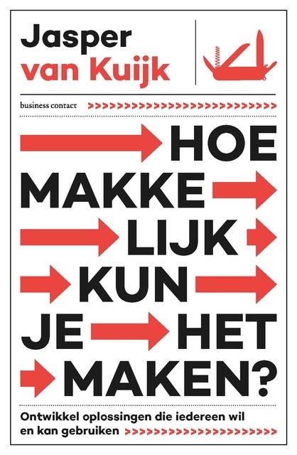 Hoe makkelijk kun je het maken?: Ontwikkel oplossingen die iedereen wil en kan gebruiken – omslag van het luisterboek van Jasper van Kuijk