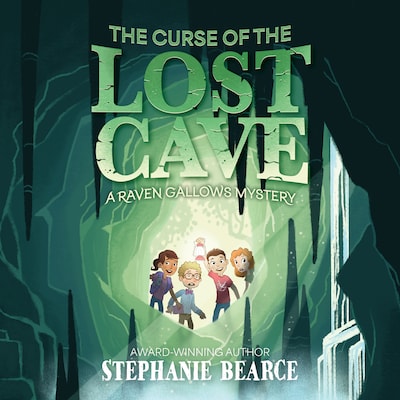 The Curse of the Lost Cave – omslag til lydbogen af Stephanie Bearce