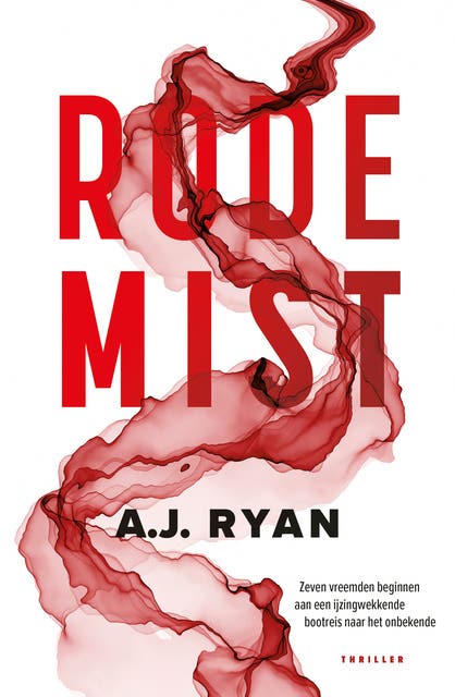 Rode mist – omslag van het luisterboek van A. J. Ryan