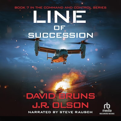 Line of Succession – omslag til lydbogen af David Bruns, J.R. Olson