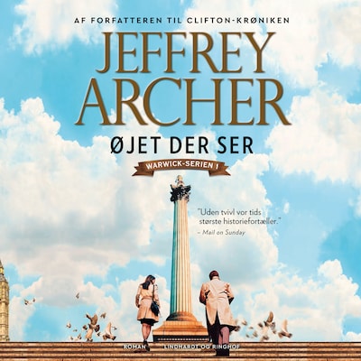 Øjet der ser – omslag til lydbogen af Jeffrey Archer