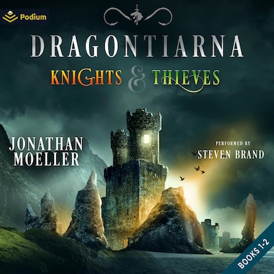 Dragontiarna: Knights & Thieves, Publisher's Pack – omslag til lydbogen af Jonathan Moeller