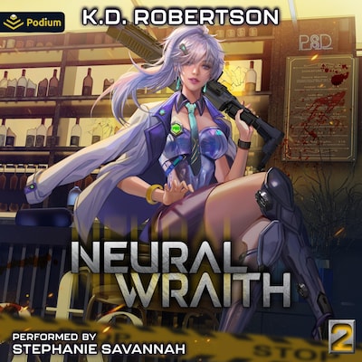 Neural Wraith 2 – omslag til lydbogen af K.D. Robertson