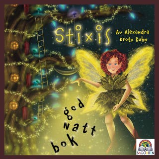 Stixis god natt-bok – omslag till ljudboken av Alexandra Drotz Ruhn