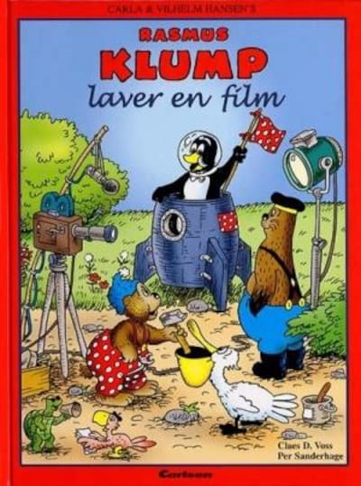 Rasmus Klump laver en film – omslag til lydbogen af Carla Og Vilh. Hansen
