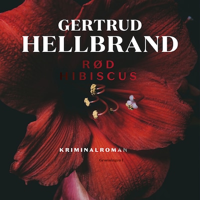 Rød hibiscus – omslag til lydbogen af Getrud Hellbrand