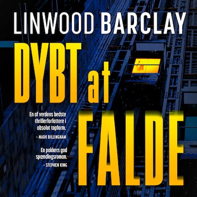 Dybt at falde – omslag til lydbogen af Linwood Barclay