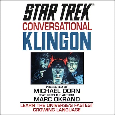 Star Trek: Conversational Klingon – omslag til lydbogen af Marc Okrand