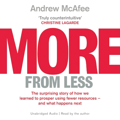 More From Less – omslag til lydbogen af Andrew McAfee