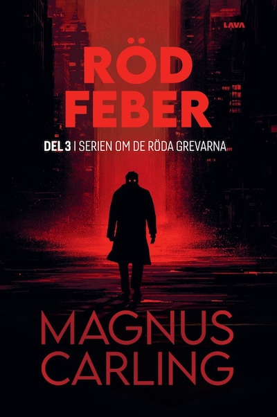 Röd feber – omslag till ljudboken av Magnus Carling