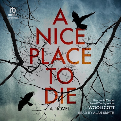 A Nice Place To Die – omslag til lydbogen af J. Woollcott