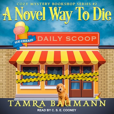 A Novel Way To Die – omslag til lydbogen af Tamra Baumann