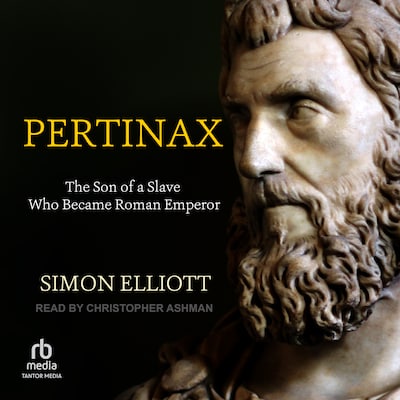 Pertinax – omslag til lydbogen af Simon Elliott