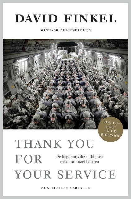 Thank you for your service: de hoge prijs die militairen voor hun inzet betalen – omslag van het luisterboek van David Finkel