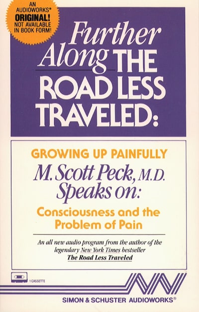 Further Along the Road Less Traveled – omslag van het luisterboek van M. Scott Peck
