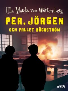 Per, Jörgen och fallet Bäckström – omslag till ljudboken av Ulla Marcks von Würtemberg