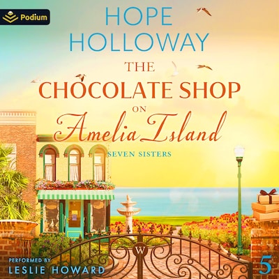 The Chocolate Shop on Amelia Island – omslag til lydbogen af Hope Holloway